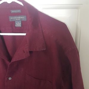Banana Republic Irish Linen Casual Button Down